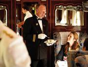 Luxurious meal in luxurious surrounding of British Pullman 