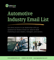 Verified Automotive Industry Email Database for B2B Campaigns